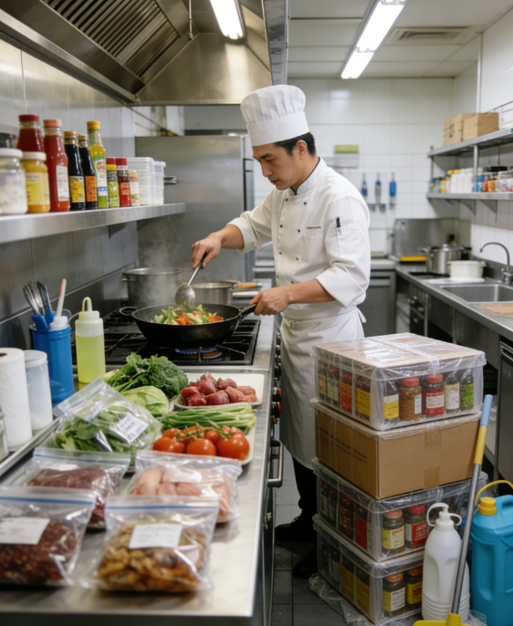 餐饮企业食材与耗材配套